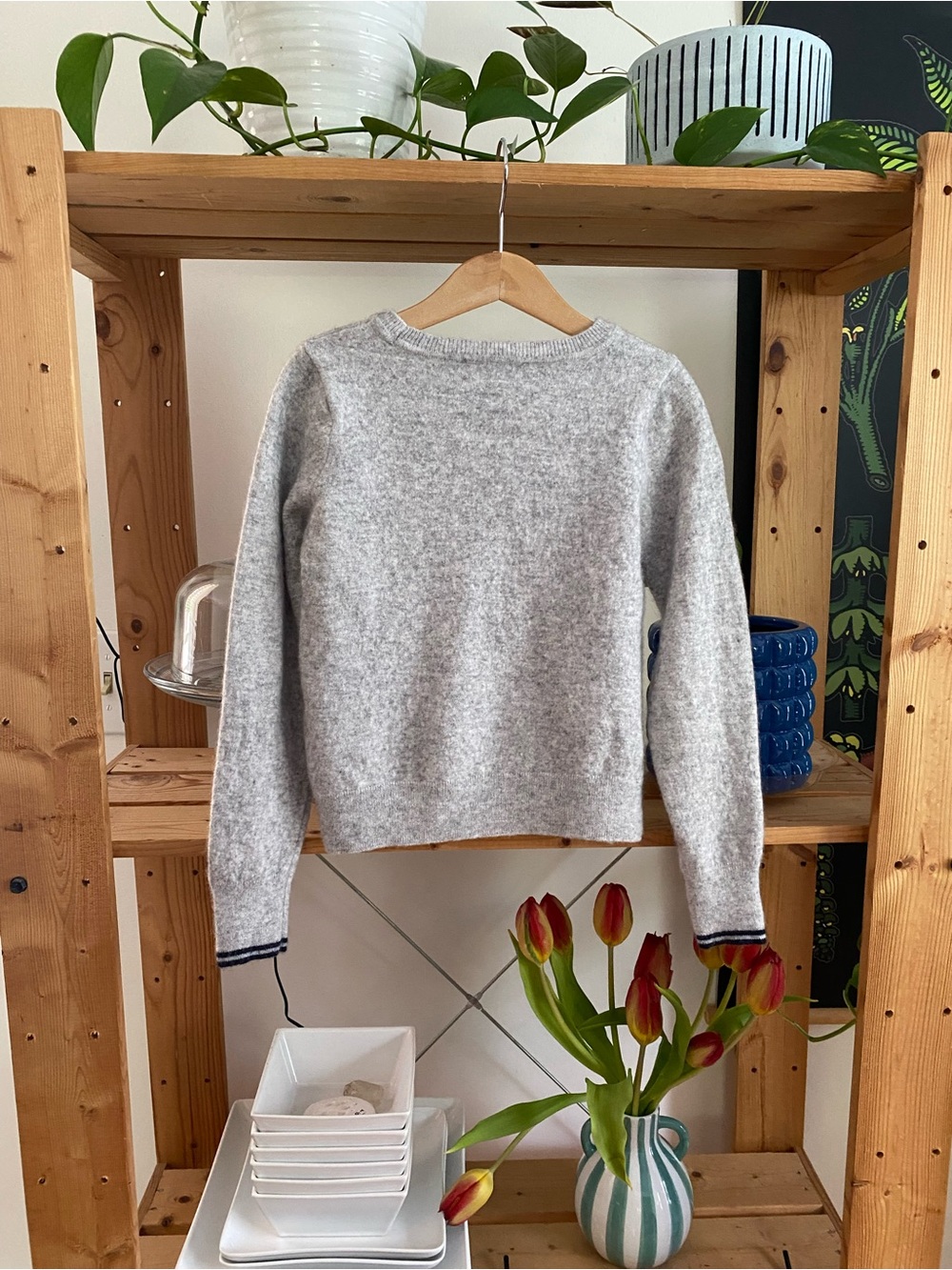 Vineyard Vines Cashmere Wool Blend Whale Crewneck Sweater Medium - Picture 3 of 15